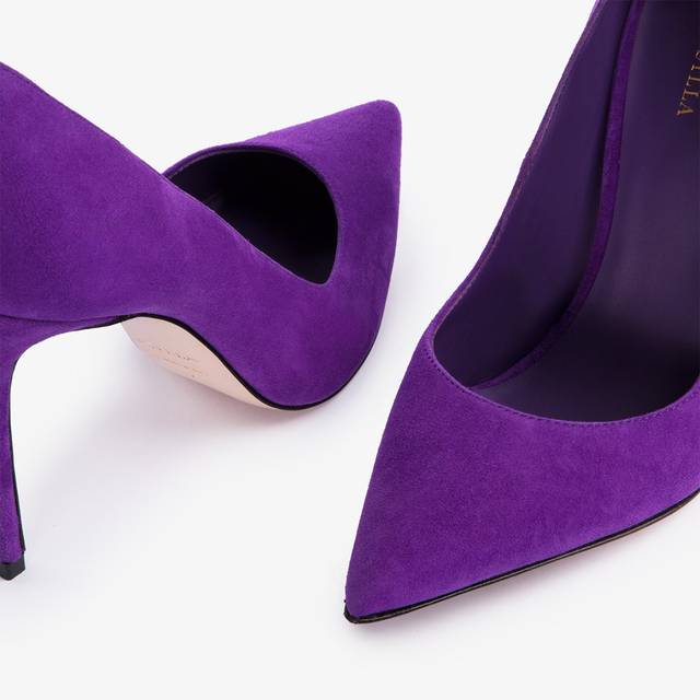 Le Silla Décolleté camoscio viola kamala Offerte stagionali