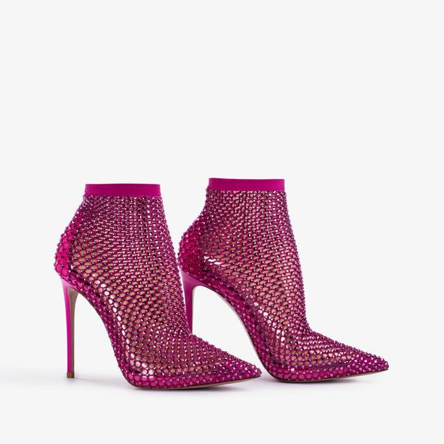 Le Silla Stivaletto calza fucsia bouganville e Cristalli Offerta settimanale