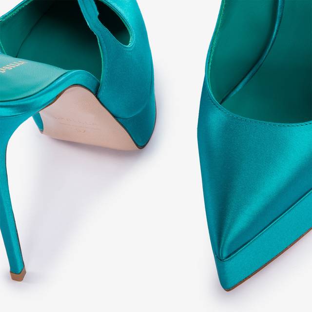Le Silla Slingback con plateau raso verde procida Enormi sconti