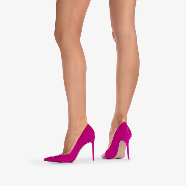Le Silla Décolleté vernice fucsia bouganville Trasporto libero internazionale