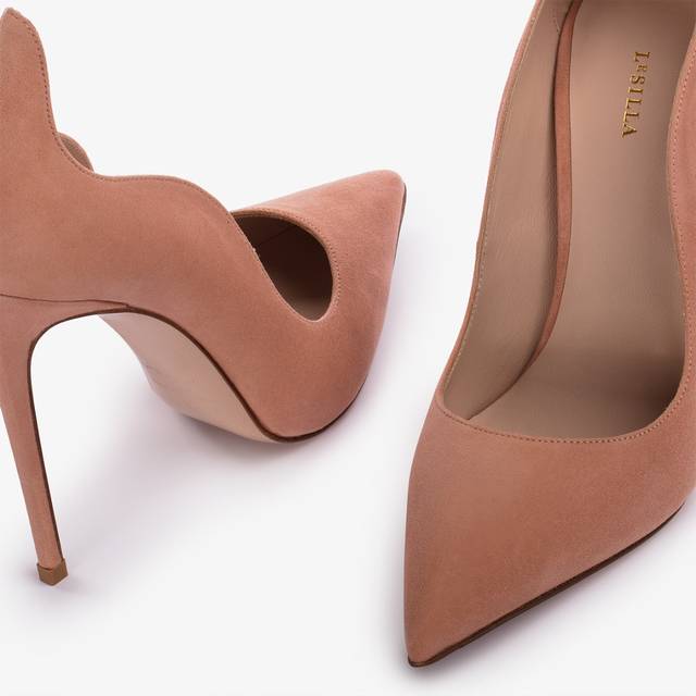 Le Silla Décolleté camoscio nude phard Esporta salva