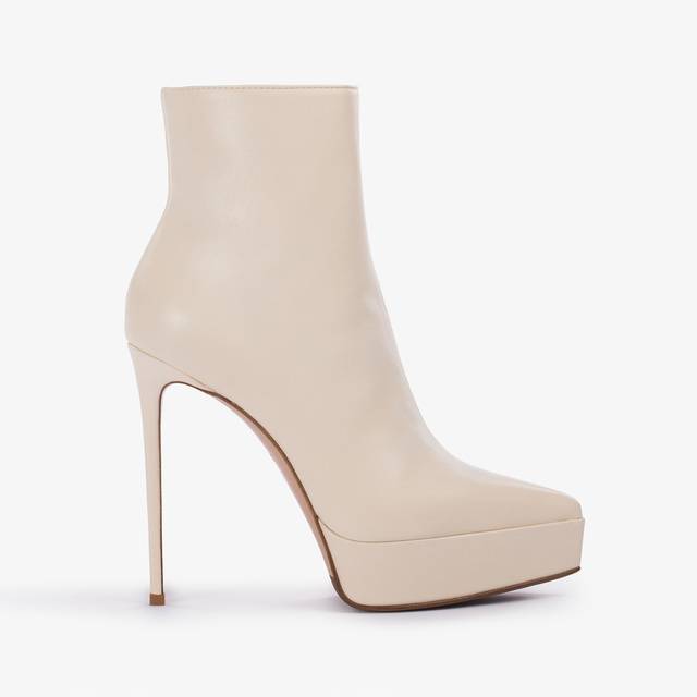 Le Silla Stivaletto con plateau pelle bianco milk 50% di sconto per tempo limitato