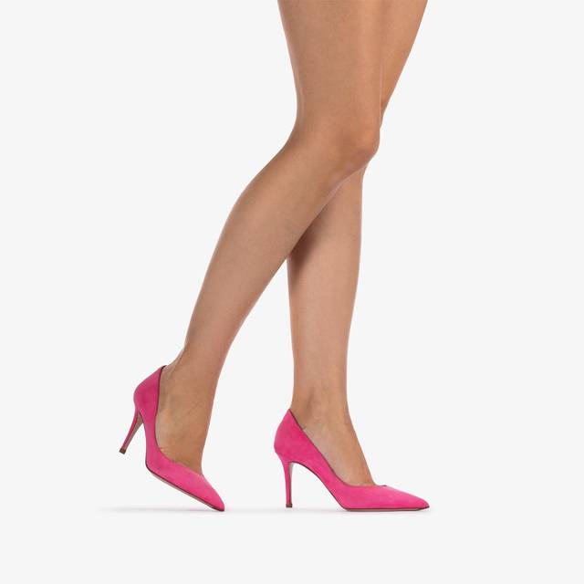 Le Silla Décolleté camoscio fucsia party Qualità Garantita