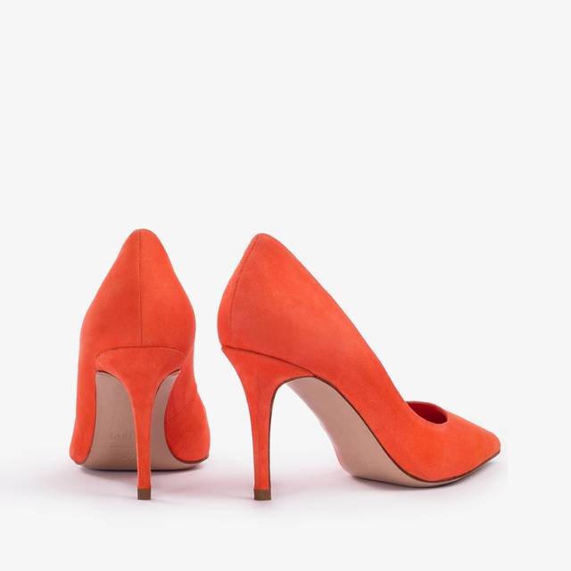 Le Silla Décolleté camoscio arancione punch Negozi Online