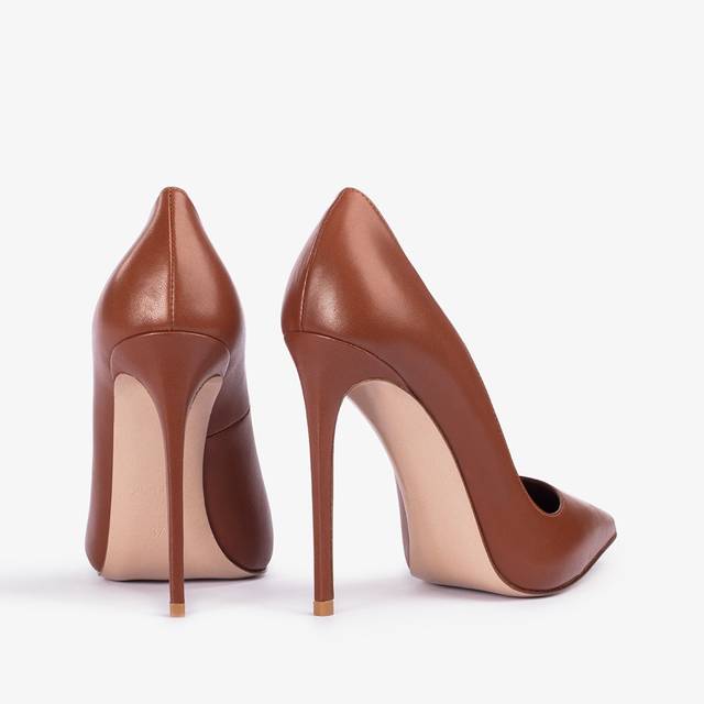 Le Silla Décolleté pelle marrone caramel Shopping Online