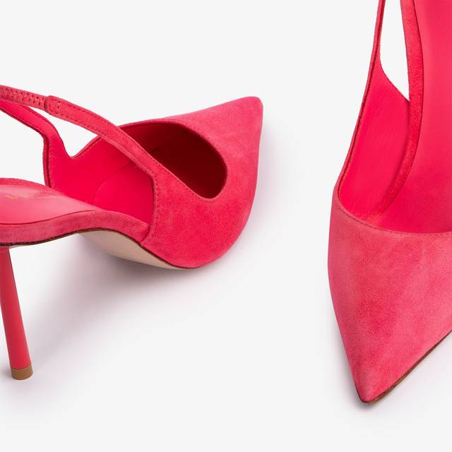 Le Silla Slingback camoscio corallo vanity Offerta