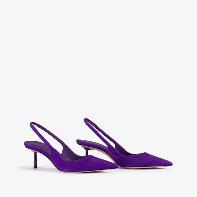 Le Silla Slingback camoscio viola kamala Economico