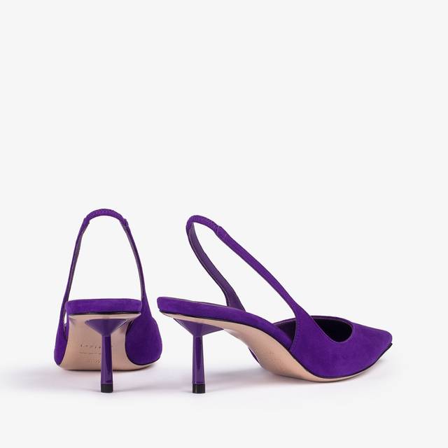 Le Silla Slingback camoscio viola kamala Economico