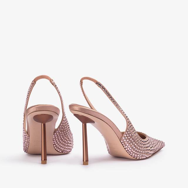 Le Silla Slingback cristalli nude phard Online