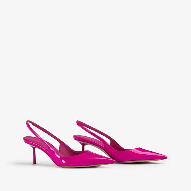 Le Silla Slingback vernice fucsia bouganville In Vendita