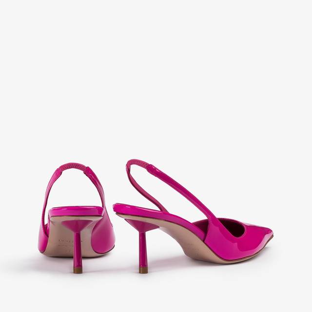 Le Silla Slingback vernice fucsia bouganville In Vendita