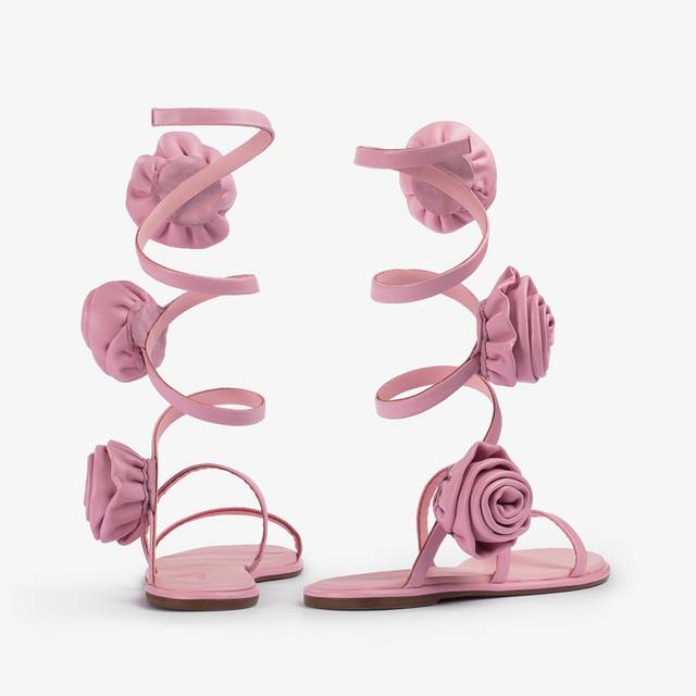 Le Silla Sandalo pelle rosa dea Vendita Economica