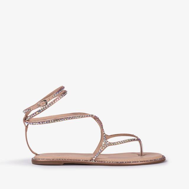 Le Silla Sandalo raso nude phard con Cristalli I Più Venduti