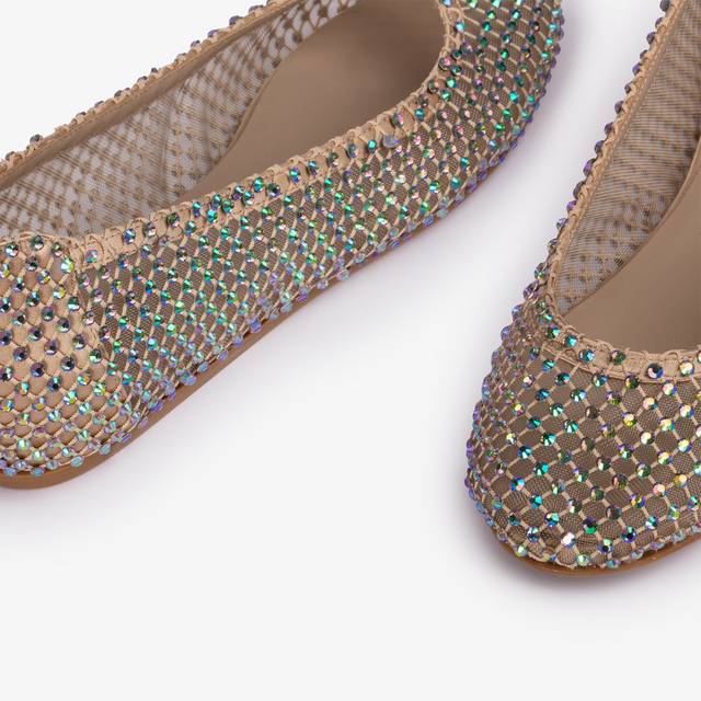 Le Silla Ballerina gioiello rete oro con Cristalli iridescenti Spedizione gratuita