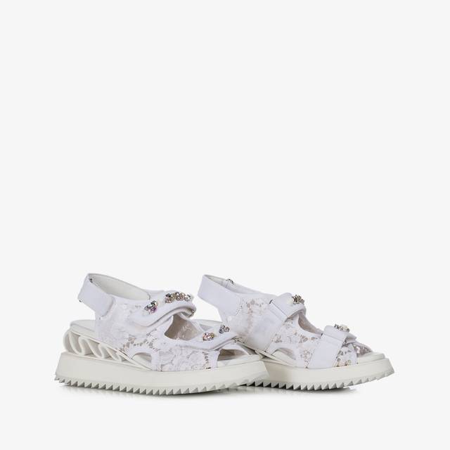 Le Silla Sandalo pizzo bianco Offerta Pasqua