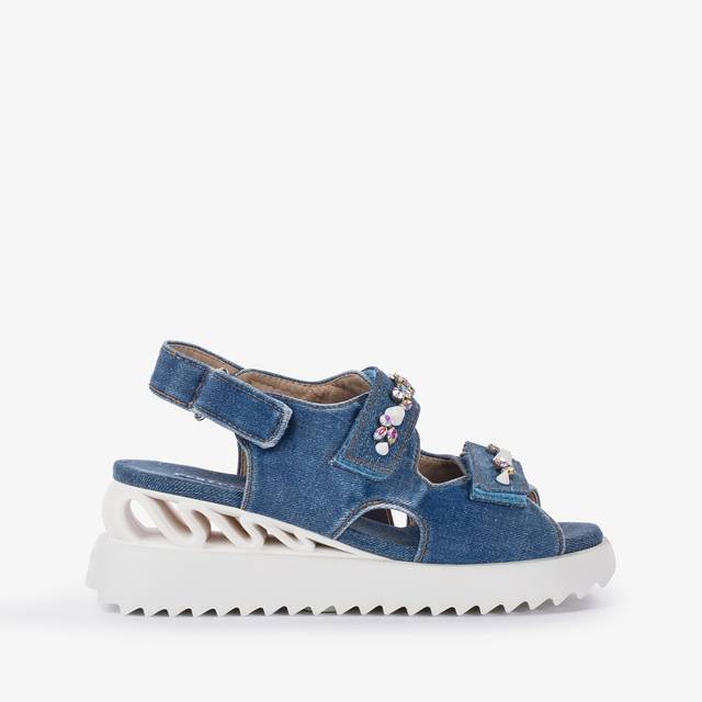 Le Silla Sandalo Wave denim blu Offerta per la Festa della Mamma