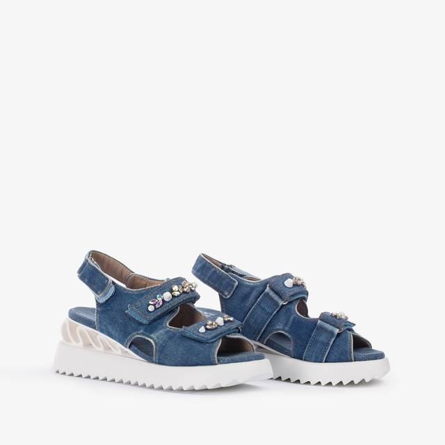 Le Silla Sandalo Wave denim blu Offerta per la Festa della Mamma