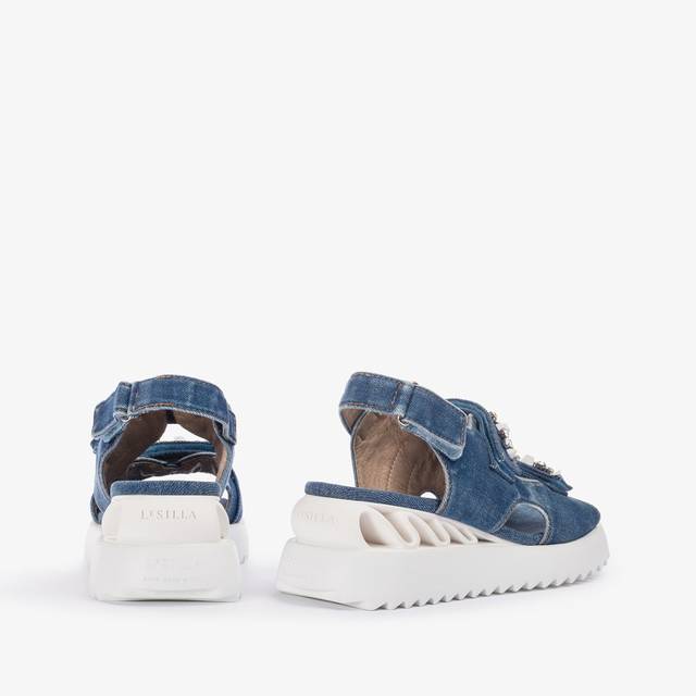 Le Silla Sandalo Wave denim blu Offerta per la Festa della Mamma