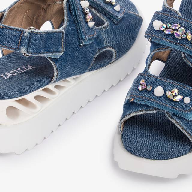 Le Silla Sandalo Wave denim blu Offerta per la Festa della Mamma
