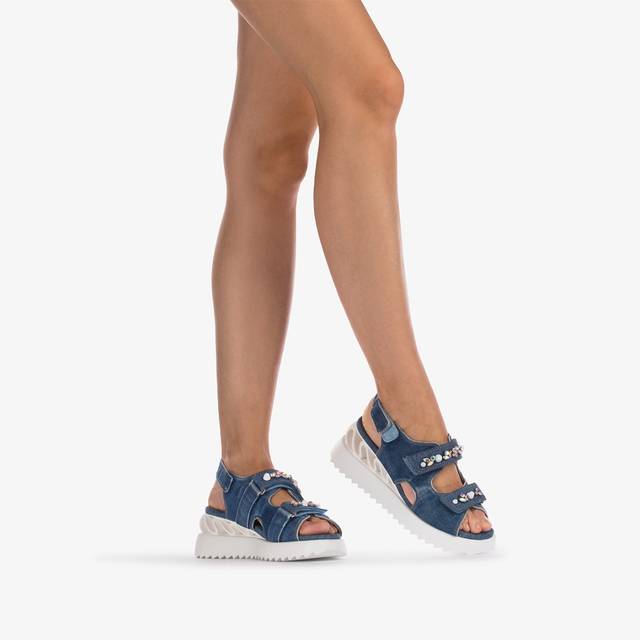 Le Silla Sandalo Wave denim blu Offerta per la Festa della Mamma