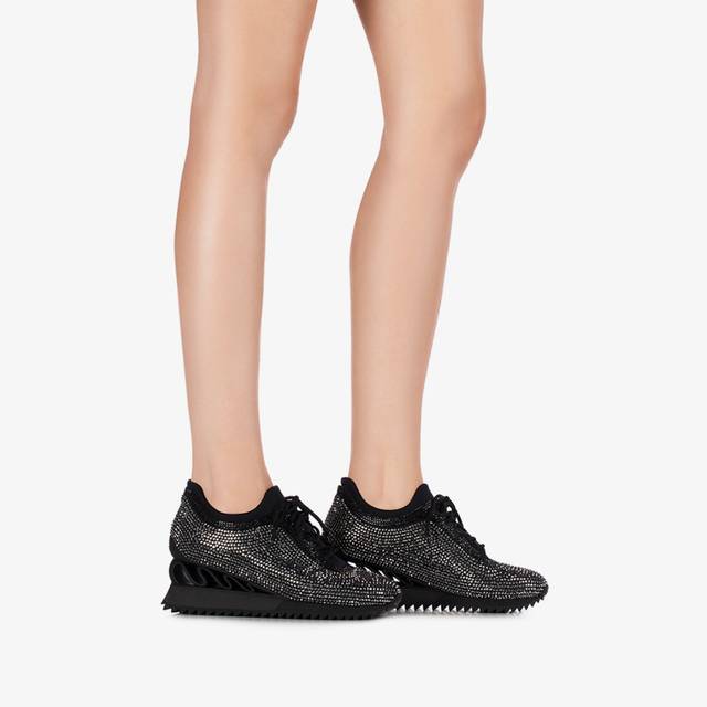 Le Silla Sneaker Cristalli nera Offerta San Valentino