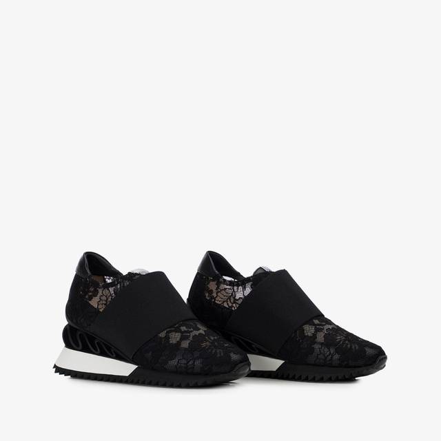 Le Silla Sneaker pizzo nera Latest fashion