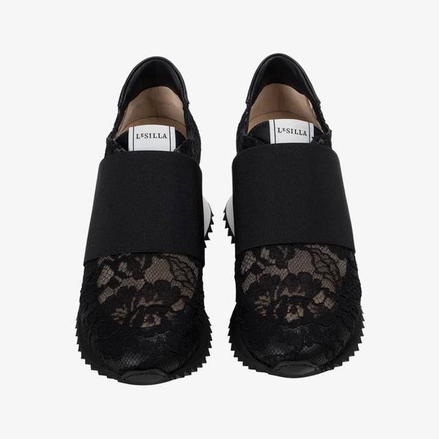Le Silla Sneaker pizzo nera Latest fashion