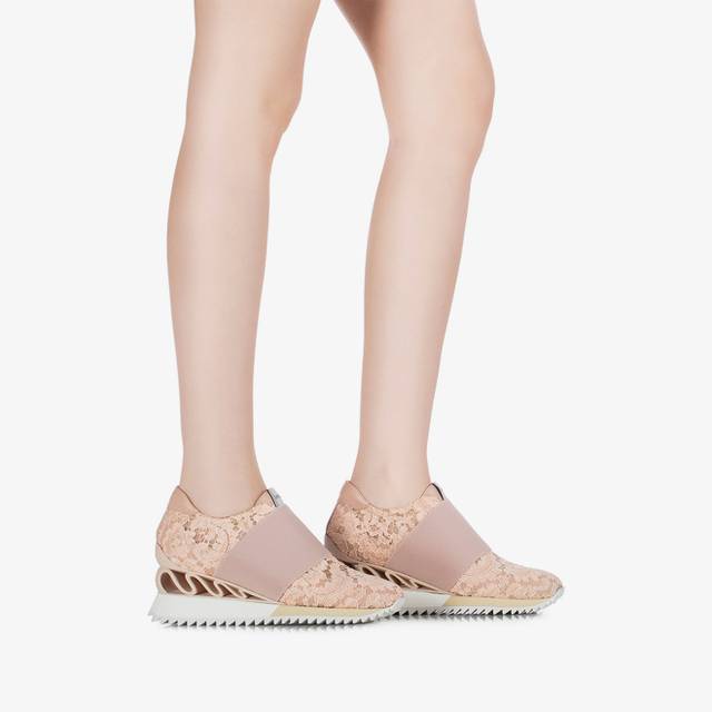 Le Silla Sneaker pizzo nude phard Offerte esclusive