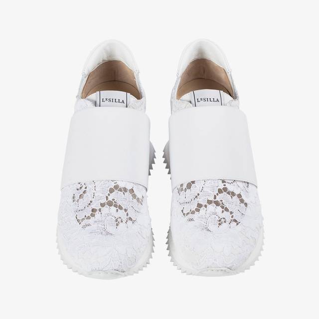 Le Silla Sneaker pizzo bianca Lightning offer