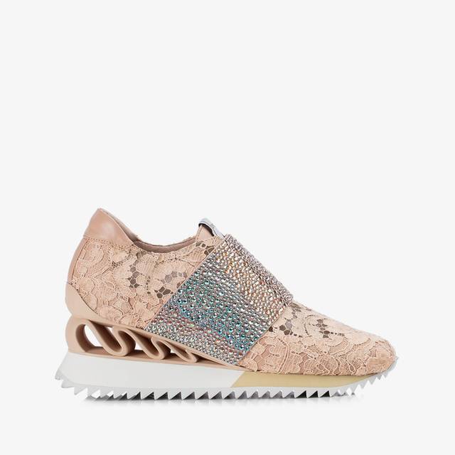 Le Silla Sneaker pizzo nude phard Nuovi prodotti