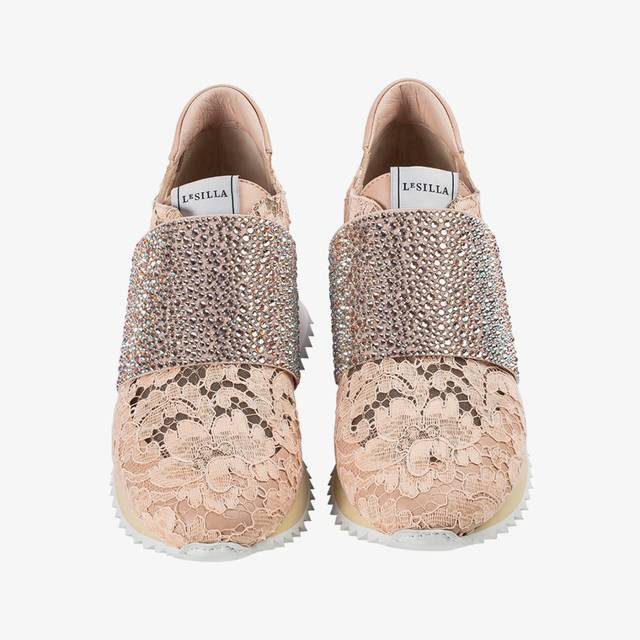 Le Silla Sneaker pizzo nude phard Nuovi prodotti