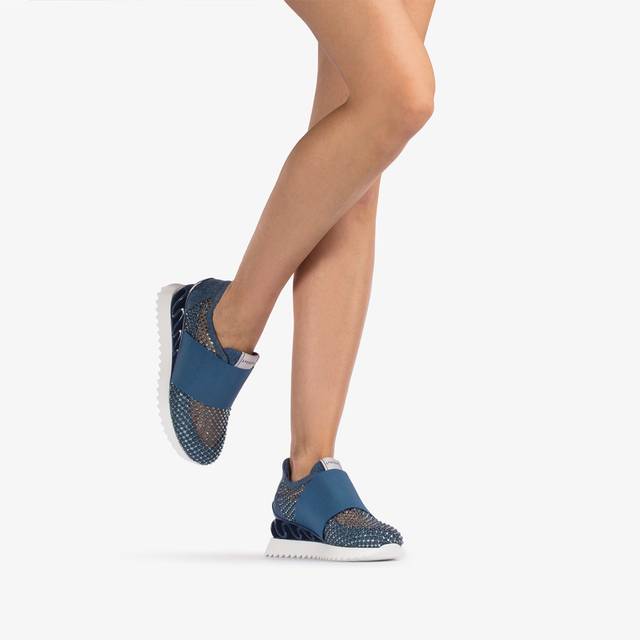Le Silla Scarpa running denim, rete blu e Cristalli Offerte stagionali