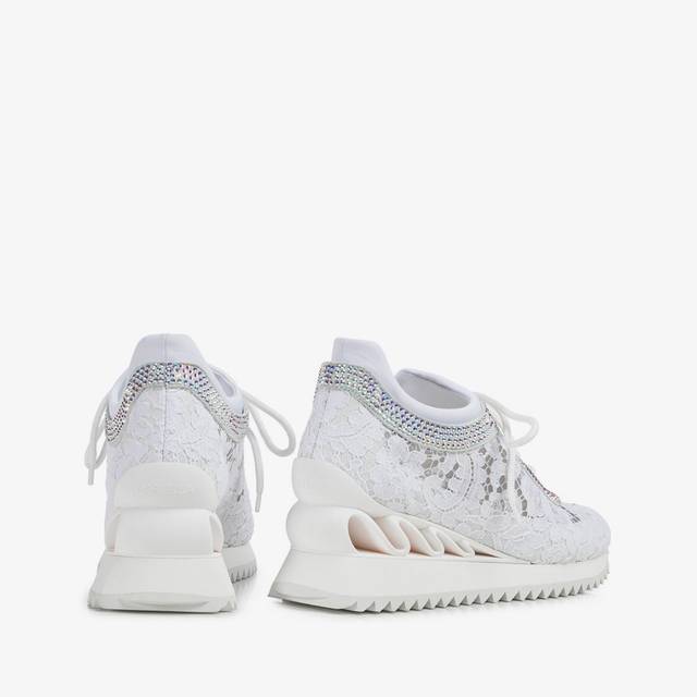 Le Silla Sneaker pizzo bianca Offerte speciali