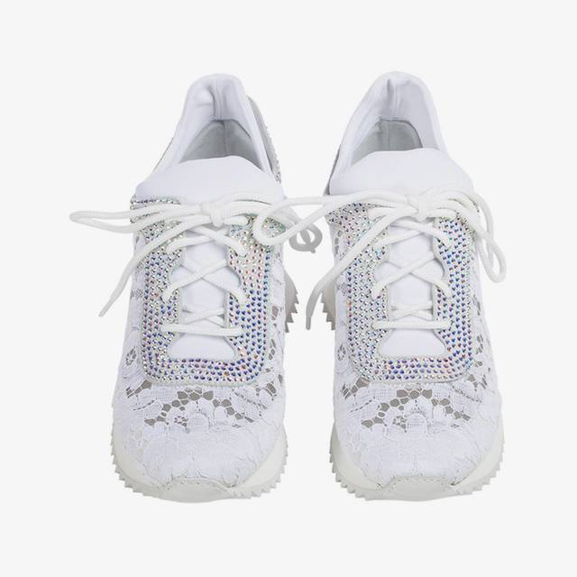 Le Silla Sneaker pizzo bianca Offerte speciali