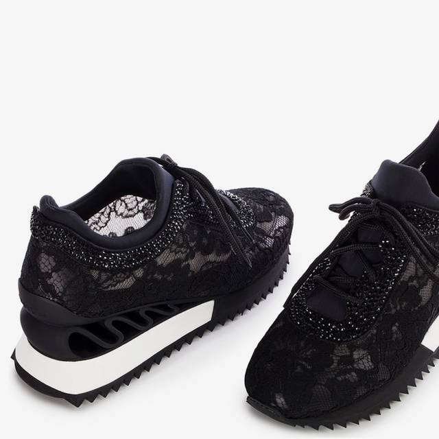 Le Silla Sneaker pizzo nera Enormi risparmi