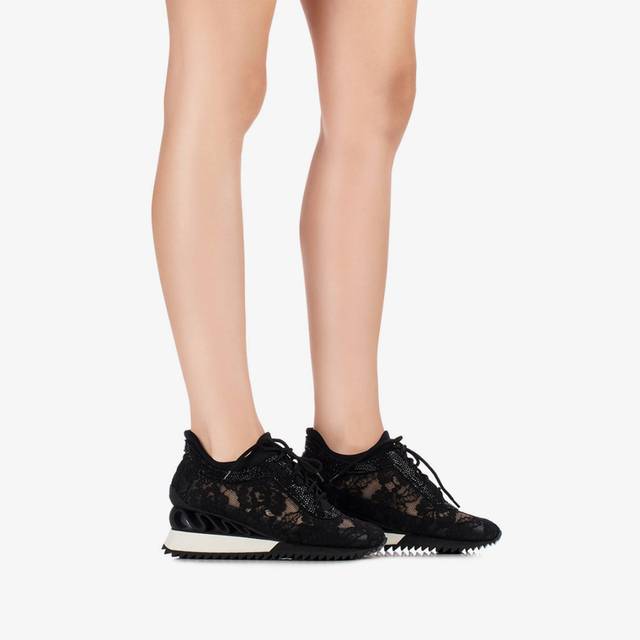 Le Silla Sneaker pizzo nera Enormi risparmi