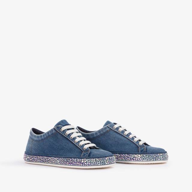 Le Silla Sneaker denim blu con Cristalli Super Saving Price