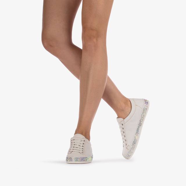 Le Silla Sneaker denim bianca carta con Cristalli Offerta settimanale