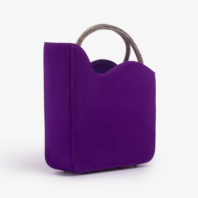 Le Silla Small bag camoscio viola queen e Cristalli Ultimi tre giorni