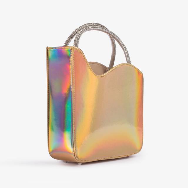 Le Silla Small bag iridescente nude e Cristalli Latest stili