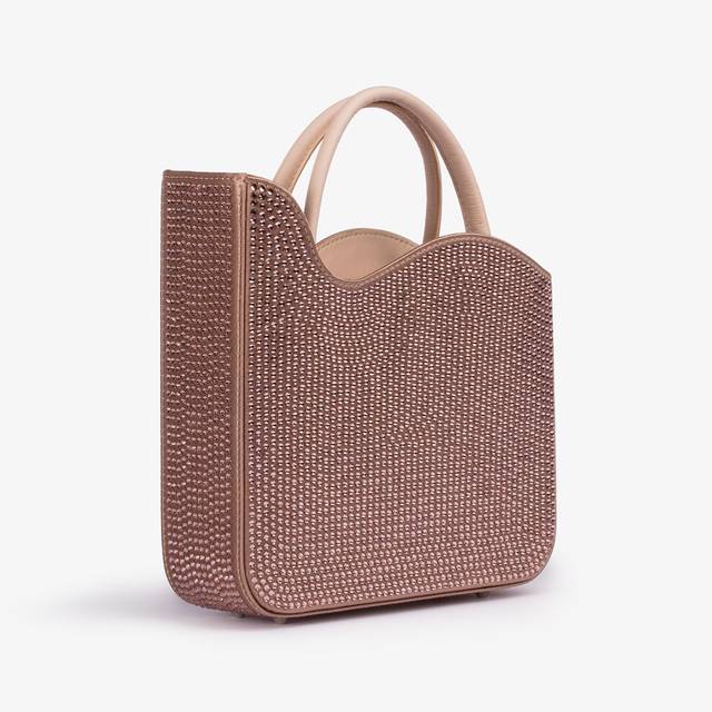 Le Silla Small bag cristalli nude phard Promozione temporanea