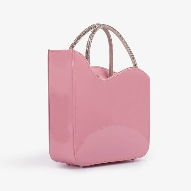 Le Silla Small bag vernice rosa dea con Cristalli Fino al 55% di sconto