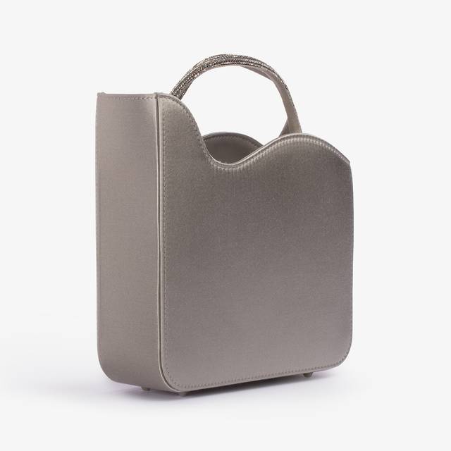 Le Silla Small bag raso argento e Cristalli Solo un giorno rimasto