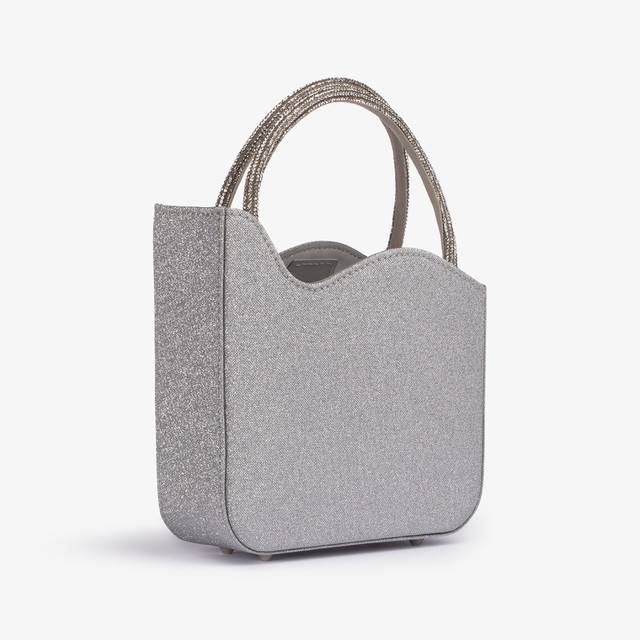 Le Silla Mini bag glitter argento con Cristalli Officina