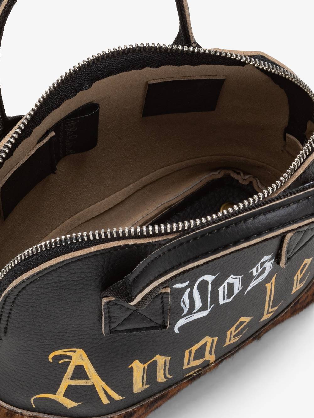 Nira Rubens TOY BAG - SAND FUR ANIMALIER LOS ANGELES PUNK Vendita Economica