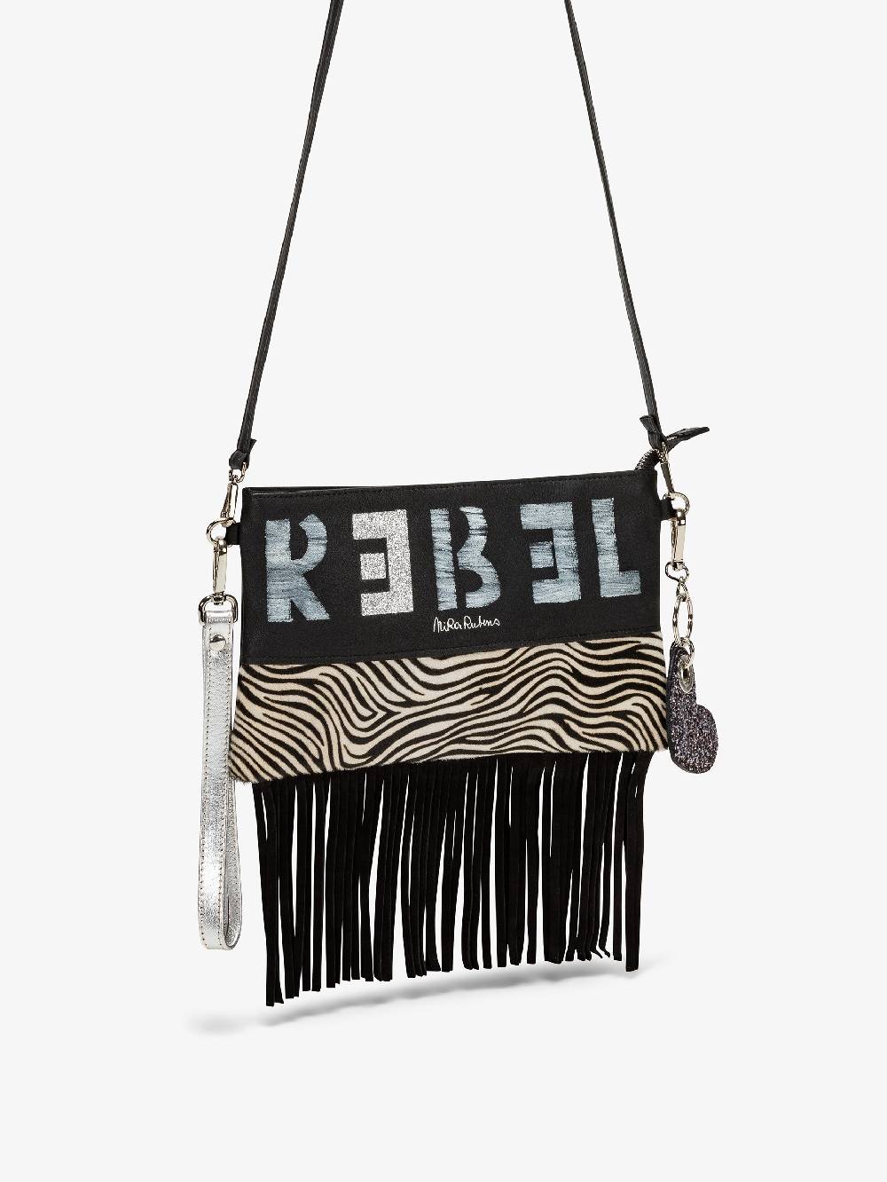 Nira Rubens Minibag Frange - Zebrina Silver Italia