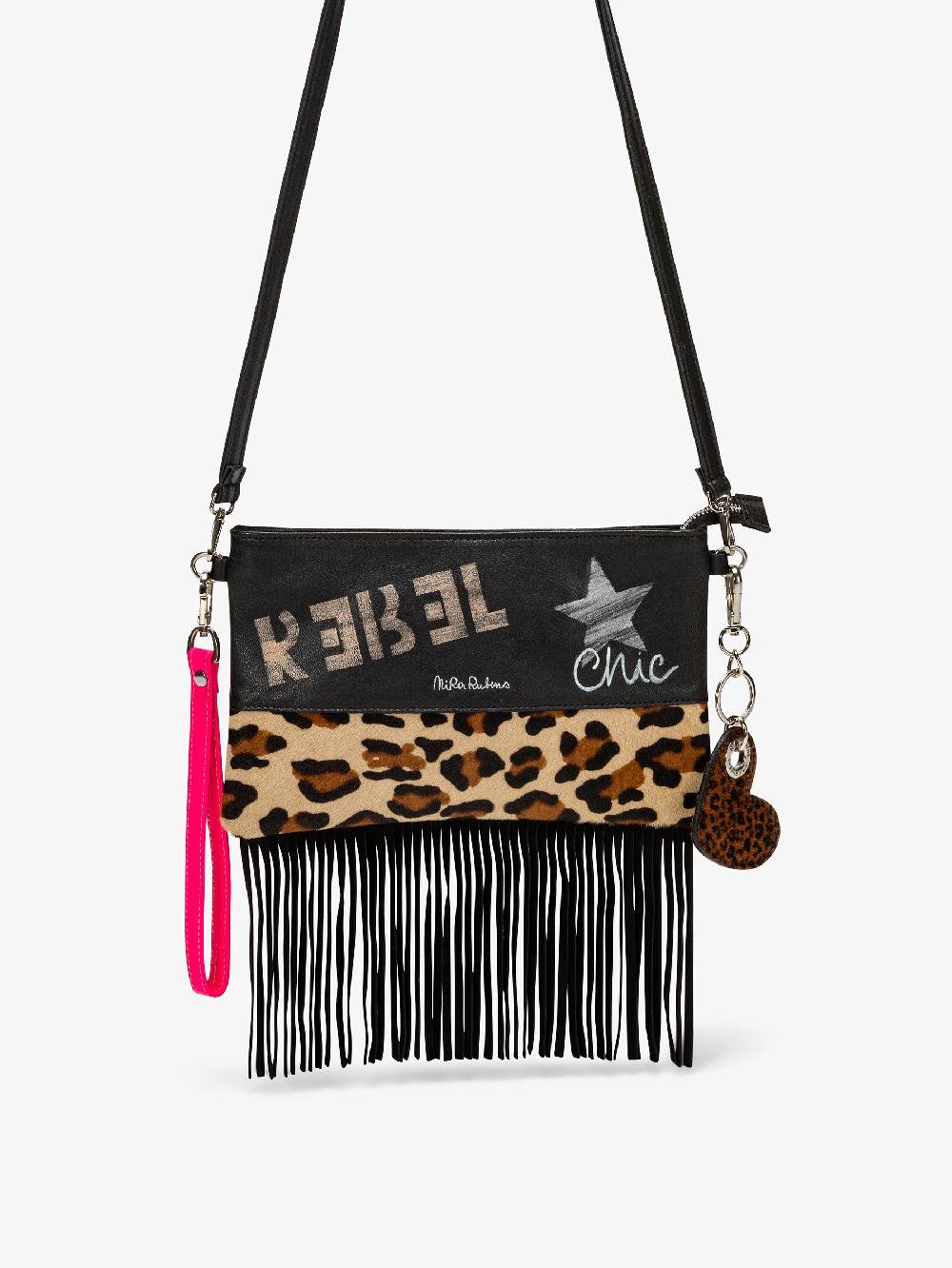 Nira Rubens Minibag Frange - Africa Pink