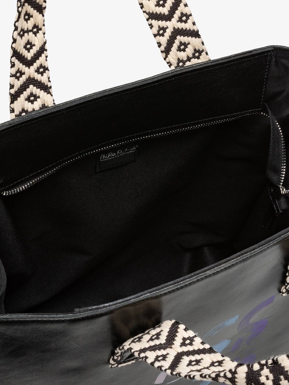 Nira Rubens EASY TOTE BLACK GLOSSY - LOGO Vendita