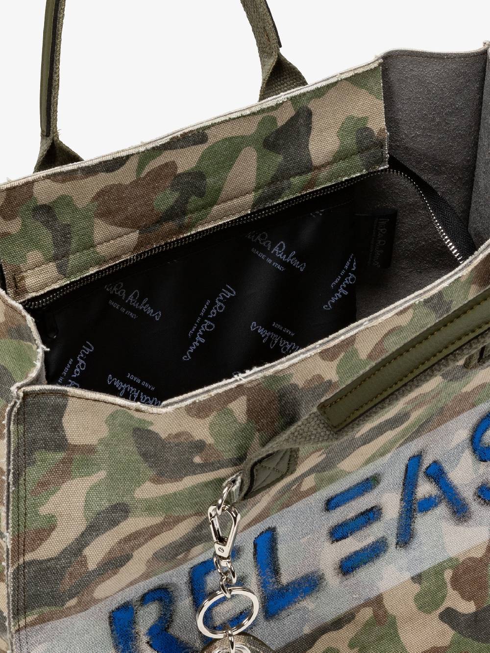 Nira Rubens EASY TOTE - MILITARY STONE RELEASE Pezzi Unici