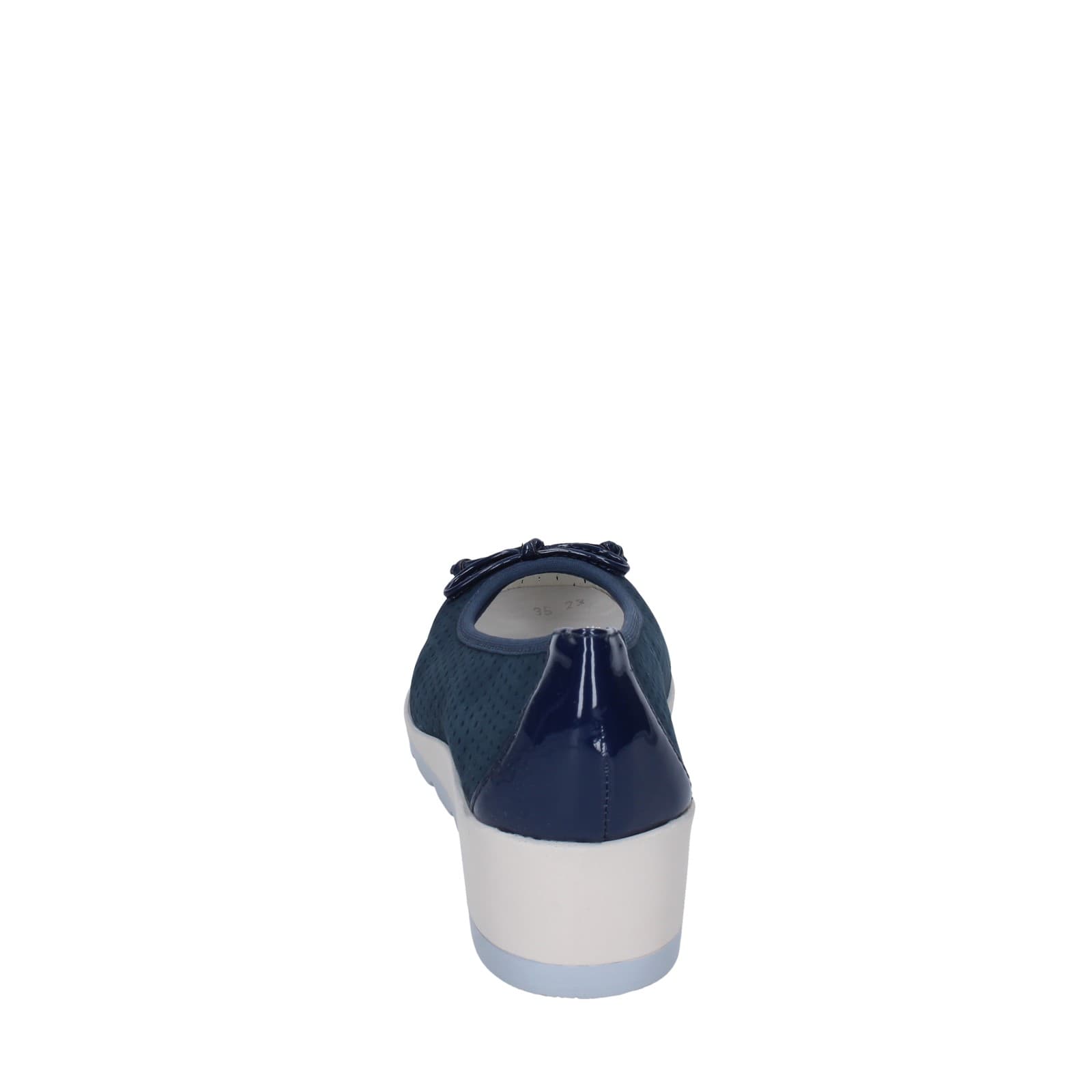 scarpe donna IO DONNA ballerine blu pelle scamosciata EZ42 Italy